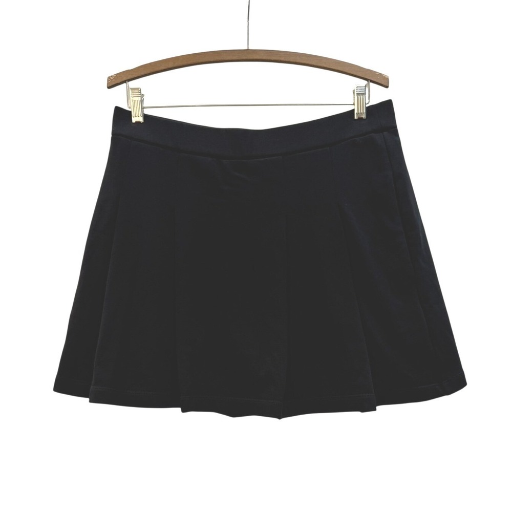 Express Womens Black Pleated Skort French Terry Mini Skirt‎ Shorts Size M